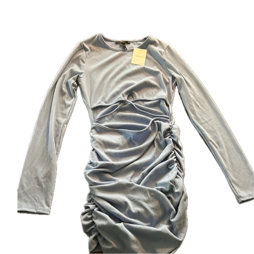 Forever 21 size L powder-blue mini dress